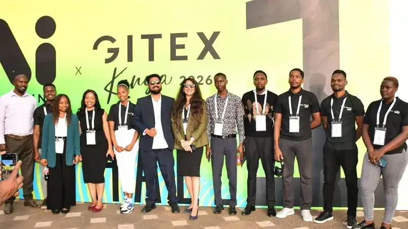 Group photograph at AI Everything GITEX Kenya 2026, published with the Venus launch story